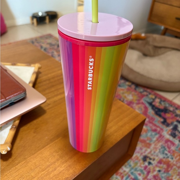 Starbucks Red and Pink Water Bottle for Dining - Picture 1 of 1
